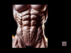 Play MP4 - Abigail's EXPLOSIVE muscle growth&excl; Pump Factory&colon; FMG AI animation video