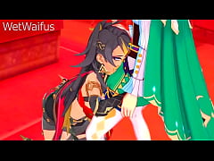 Play MP4 - Dehya has Intense Pussy Throbbing Sex - Genshin Impact Hentai