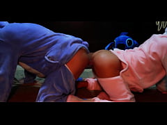 Play MP4 - Double dildo ass to ass and hard anal creampie