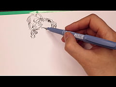 Play MP4 - porn artist at work &comma; drawing sexy girls &comma; sketching fast
