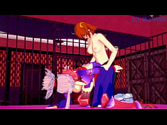 Play MP4 - Miyamoto Musashi and Semiramis and Ritsuka Fujimaru &lpar;Gudako&rpar; intense futanari sex&period; - Fate&sol;Grand Order Hentai