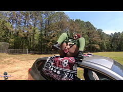 Play MP4 - Masturbating on top of car at Park