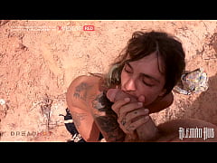 Play MP4 - Sexo em p&uacute;blico&comma; Dread Hot sentando na praia&period; Quase fomos pegos&excl;