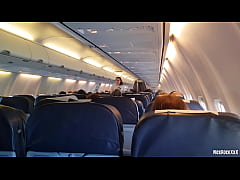 Play MP4 - PUBLIC AIRPLANE Handjob and Blowjob - Bella Mur