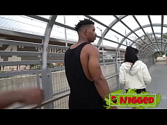 Play MP4 - Two black guys on the street with a petite young girl&period; Holy Machiavelli still doesn't know what interracial sex is&period; Welcome to Nigged