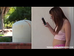 Play MP4 - Teen babe sucking visitors black cock