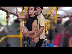 Play MP4 - Slutty Student Gets Cumshot in Public on the Bus