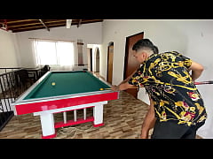 Play MP4 - ENSE&Ntilde;ANDO A MI AMIGA LATINA A JUGAR AL BILLAR - Kristal Bridge&sol; Dani Clark