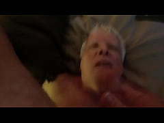 Play MP4 - Hot Facial for Grandpa Who Loves Hot Cum on His Face