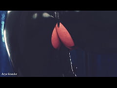 Play MP4 - Latex MILF with big ass and natural tits&comma; shiny fetish and gloves&comma; teasing&period; Kinky seduce&period;