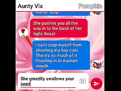 Play MP4 - Aunty Vix and Pumpkin sext roleplay part two