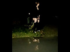 Play MP4 - Flashing outside and caught by cyclist