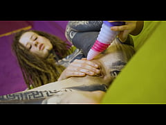 Play MP4 - Skinny Tattooed Girl Pussy stuffing Dreams