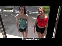 Play MP4 - Desperate teen naked in public and fucks to pay rent 13
