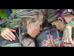 Play MP4 - Tattoo lesbian girls cum play with fantasy dildo in pussy anal fun ass to mouth sextoy masturbation