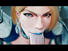 Play MP4 - Marvel Rivals Porn Emma Frost blowjob - animation by leetTRON