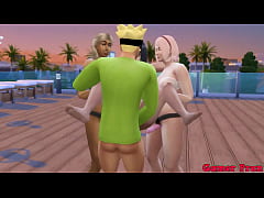 Play MP4 - y sus Madrastras Episodio 4 En el ultimo dia de entrenamiento se folla a sakura&comma; hinata&comma; y sunade en un trio como mas le gusta a el mucha leche para las gorda