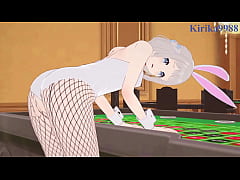 Play MP4 - Hiro Shinosawa &lpar;Bunny Girl&rpar; and Lilja Katsuragi &lpar;Bunny Girl&rpar; intense sex&period; - Gakuen Idolmaster Hentai