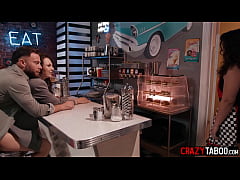 Play MP4 - Cute brunette teen Liz Jordan served perfect dinner for big dick boyfriend