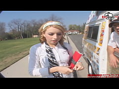 Play MP4 - Petite 18yo blonde Girl pick up for car sex