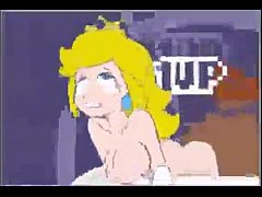 Play MP4 - Peach riding Mario's big dick