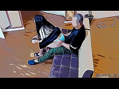 Play MP4 - le Gusta Jugar Video juegos Sentada en mis Piernas y se mueve mucho se me levanta la Polla Cartoon Hentai