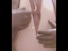 Play MP4 - Masked Leather Attired Nipple Play Bloated Belly Smoke