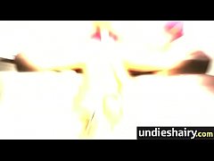 Play MP4 - girl gushes hairy pussy juice 7