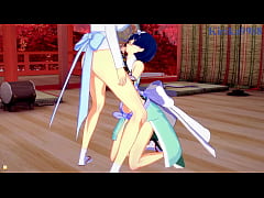 Play MP4 - Yozakura and Yumi intense futanari sex&period; - Senran Kagura Hentai