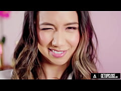 Play MP4 - UP CLOSE - CREAMPIED Petite Brunette Kimora Quin Makes Zane Walker Eat Her Pussy & CUM SWAP Her