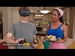 Play MP4 - BRAZZERS - Kira Noir Uses A Handjob To Distract Her Boyfriend Before Fucking His Friend Victor