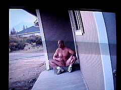 Play MP4 - Naked on the front porch&period;