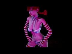 Play MP4 - Red head girl with pigtails dancing &colon; 3D Hentai