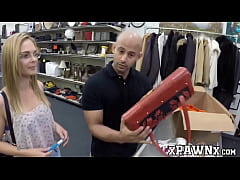 Play MP4 - Skinny gal with glasses doggystyled by the pawnbroker