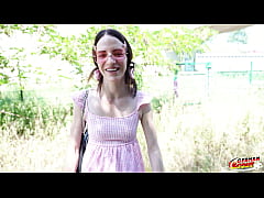 Play MP4 - GERMAN SCOUT - Petite 150cm Teen Dragon Fruit with long labia and Mini Tits at risky Outdoor Casting Fuck
