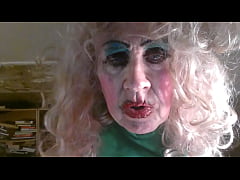 Play MP4 - Fuckpig old pansy milf fag slut Sarah humiliatingly displays her  cum stained pink mini skirt&comma; as smokes provocatively