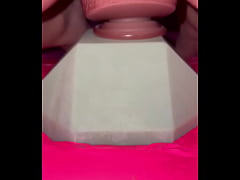 Play MP4 - Tiny redhead rides a fence post cock