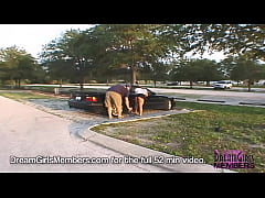 Play MP4 - She Bares Her Big Tits And Pussy All Around Tampa