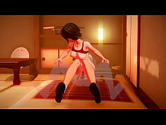 Play MP4 - Mio Katou masturbates&comma; squirts and gets creampied - 3D Hentai