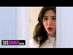 Play MP4 - Virgin BFFS Are Grossed Out By The Idea Of Touching Their StepBrothers' Hard Cocks - SisSwap