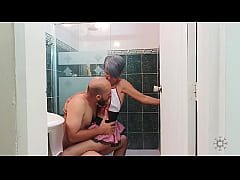 Play MP4 - My horny stepsister cleans the bathroom&comma; she doesn't wait for me to finish bathing- Porn in Spanish&period; we ended up fucking&period;