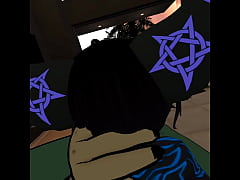 Play MP4 - mute cat rides bunny momma