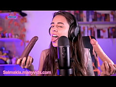 Play MP4 - Double dildo sloopy blowjob- Salmakia