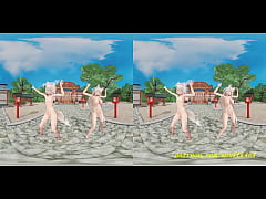 Play MP4 - vr180 mmd FuwaMoco Nude dance 3d hololive