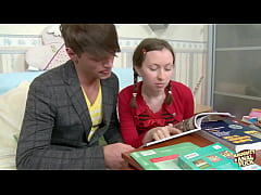 Play MP4 - A school tutoring becomes a fuck fest with petitte brunette with braids