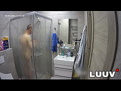 Play MP4 - LUUV&period; Abbadon takes a shower before a scene with his girlfriend