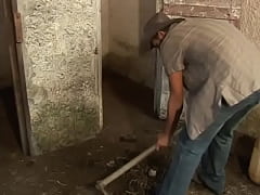 Play MP4 - Two horny dudes strip and fuck asses in stables