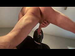 Play MP4 - Straight dom feeding his faggot cumslut another load