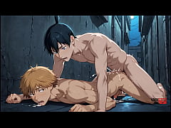Play MP4 - Chainsaw man Yaoi - Denji x Aki Pic Collection - Japanese Asian Manga Anime Game Gay Porn