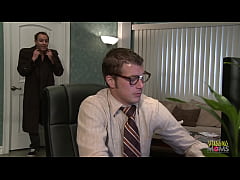 Play MP4 - Cocksucker with blonde hair gets her pussy eaten out and fucked in the office